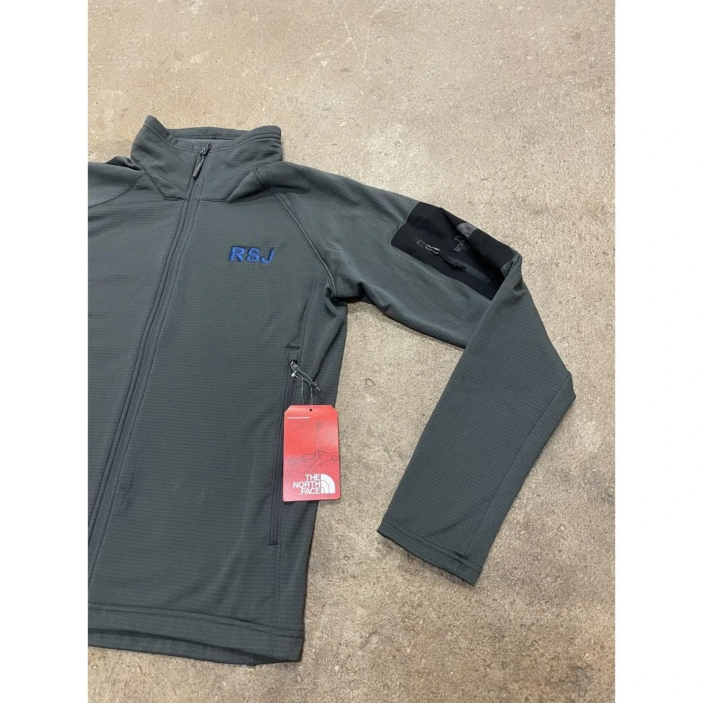 The North Face Jacket Mens‎ Medium Gray Apex TNF MNT Peaks FZ Softshell
